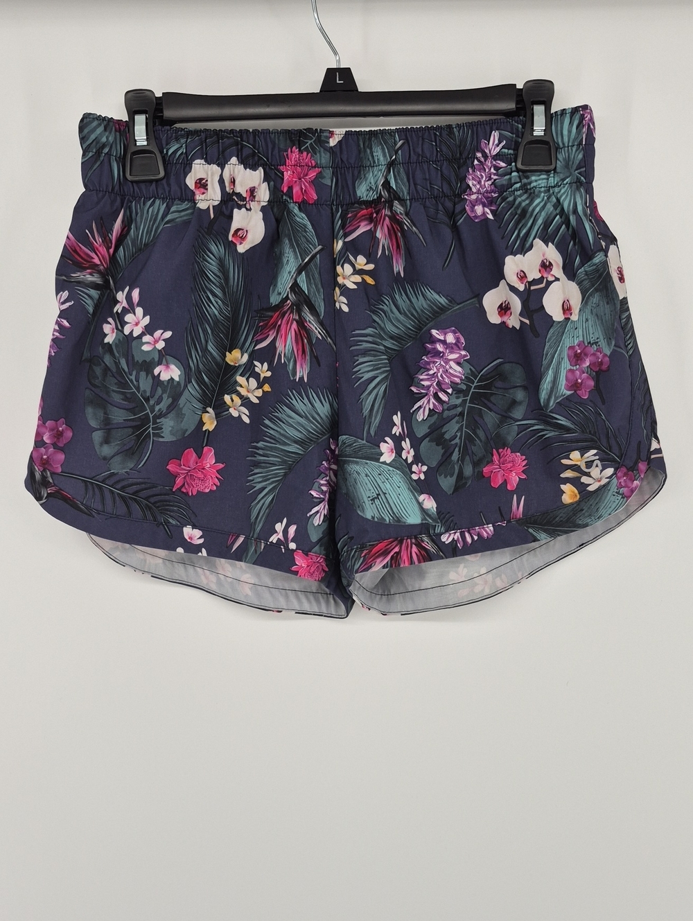 Gap Fit Shorts women's M tropical floral print Lined Elastic waist Pull On